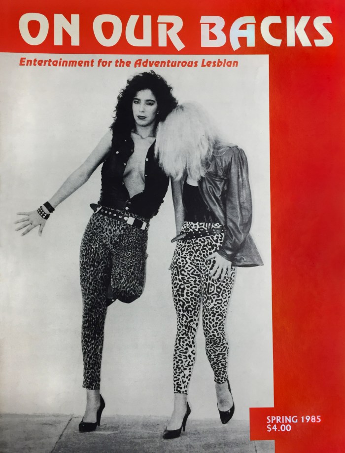 on_our_backs_cover_spring_1985